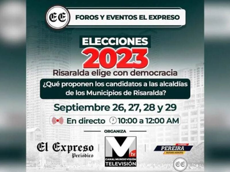 Foros y Debates El Expreso: Risaralda elige con democracia 2023