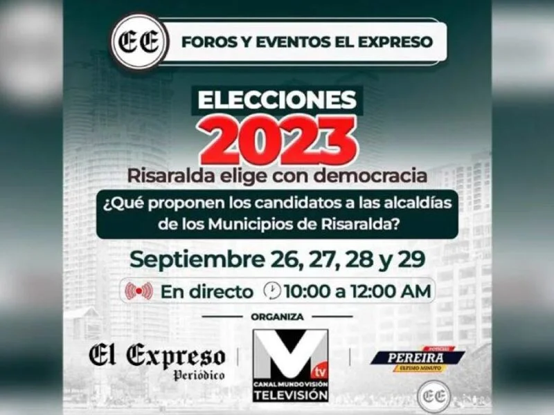 Foros y Debates El Expreso: Risaralda elige con democracia 2023