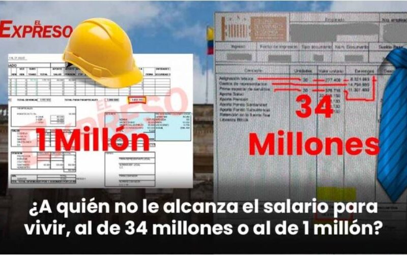 a quien no le alcanza el salario para vivir al de 34 millones o al de 1 millon 1millono132i103j12j31jd012e