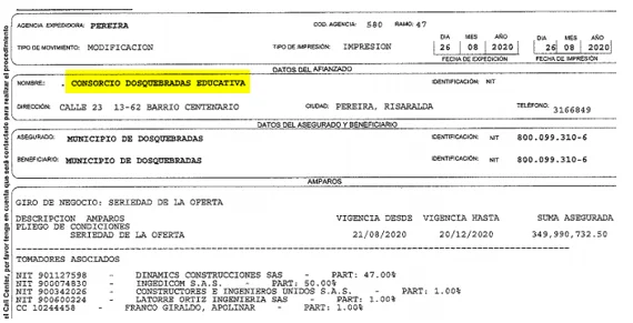 Adjudican licitación por $6.194 millones en Dosquebradas a pesar de graves irregularidades 8 adjudican licitacion por 6 194 millones en dosquebradas a pesar de graves irregularidades image 2