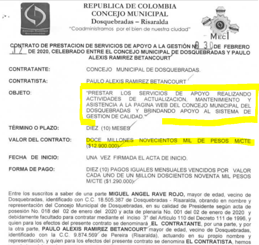 concejal miguel rave incumple ley de transparencia e incurre en posible falta disciplinaria image