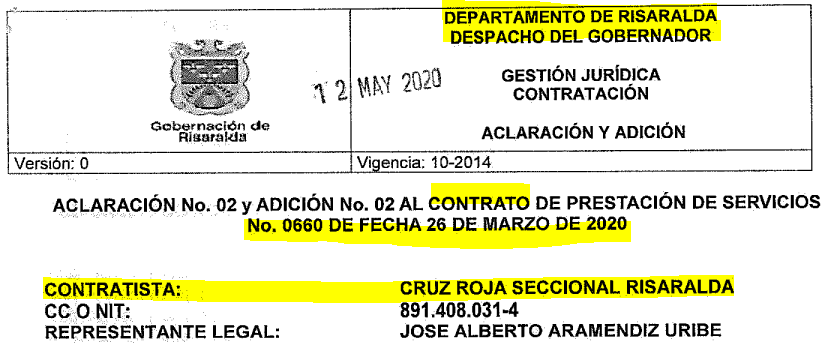 cruz roja niega informacion de un contrato de 5 520 millones con la gobernacion image
