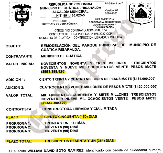 escandaloso parque de guatica paso de 993 millones a 1 548 y violo top de 50 maximo en adicion de recursos image