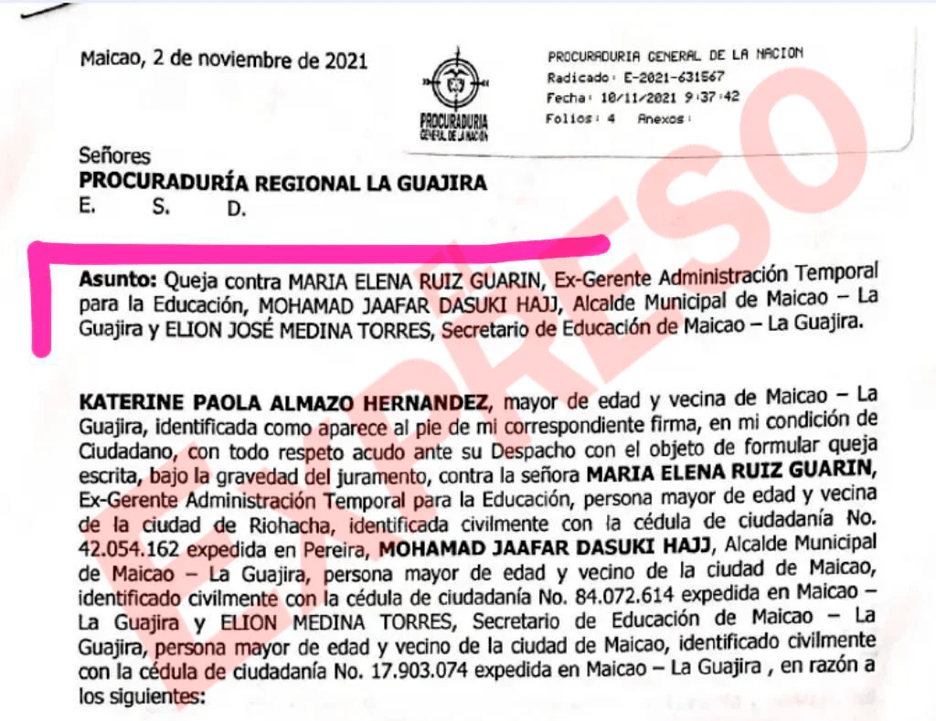 gerente del san jorge pasa por encima del gobernador despide y nombra irregularmente y la procuraduria ya lo sabe image
