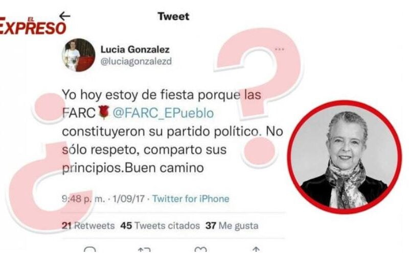 lucia gonzalez admiradora de jesus santrich afin a las farc y miembro de la comision de la verdad defendera los derechos de las victimas fclp213edsaf4235uy65jjs