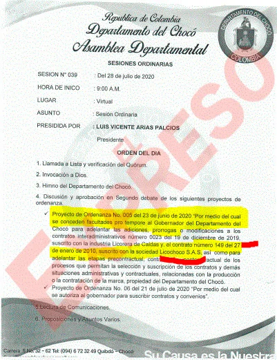 mas corrupcion en caso de licochoco y senador mario castano 10 anos de prorroga 150 000 millones de ganancia y empresas de papel image 2