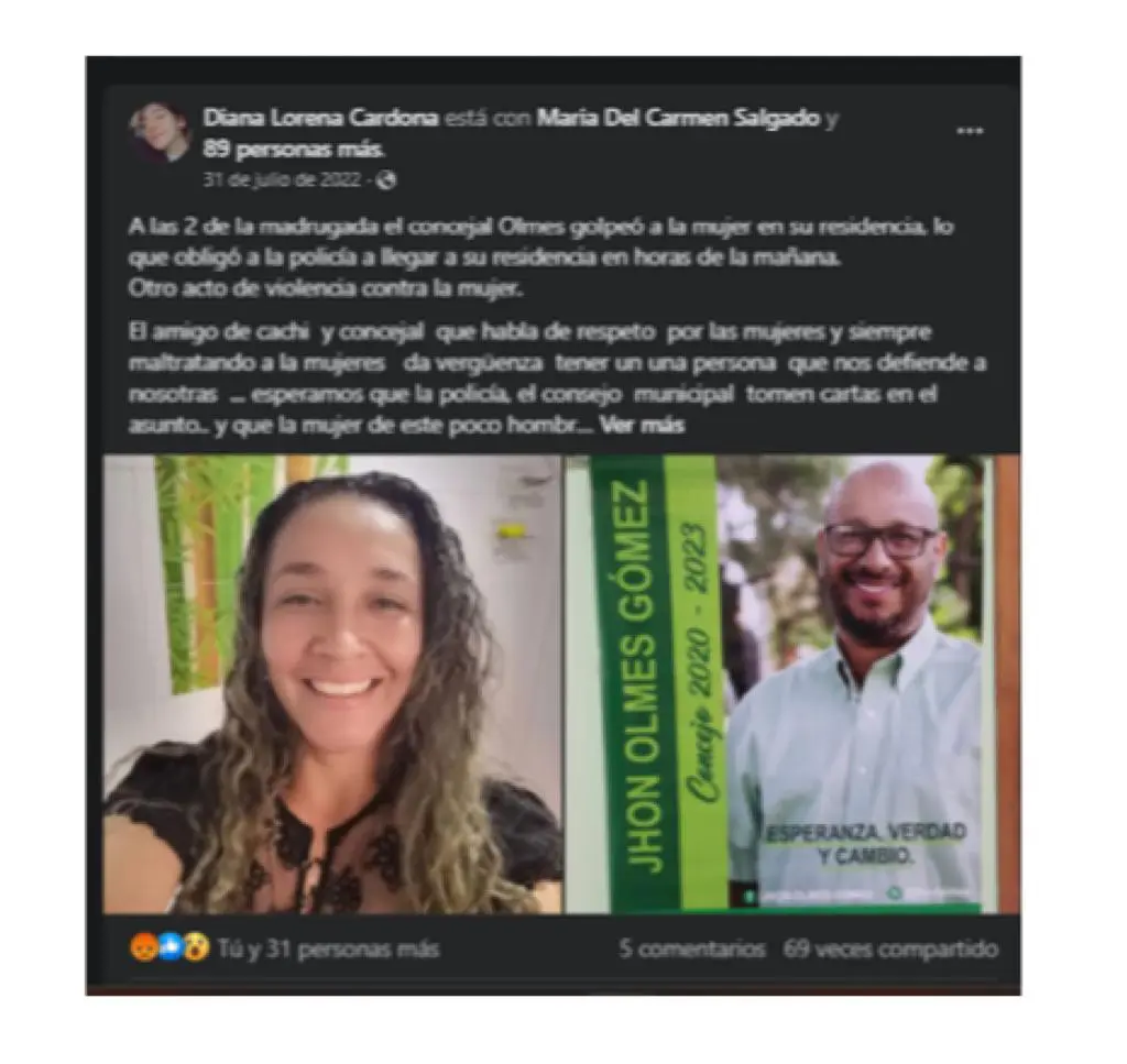 por maltrato intrafamiliar inasistencia alimentaria y falsedad en documentos retiran aval a concejal en la virginia image