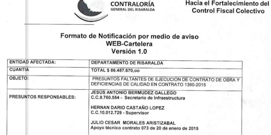Procuraduría sanciona a alcalde de Belén de Umbría y la sacó barata 2 procuraduria sanciona a alcalde de belen de umbria y la saco barata image