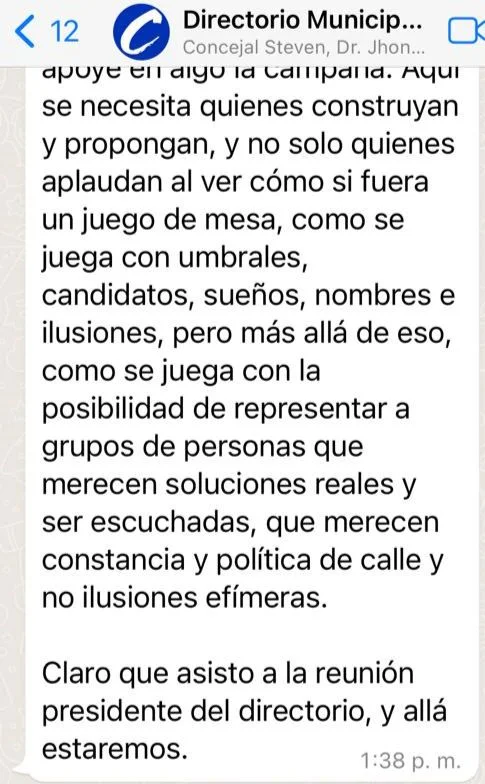 rebelion en el partido conservador steven cardenas monta sede propia sin merheg image 2