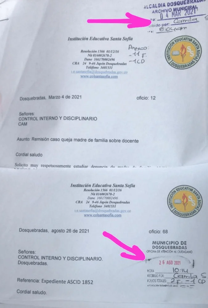 rector del i e santa sofia si denuncio desde 2021 presunto acoso a alumna pero no lo han escuchado image