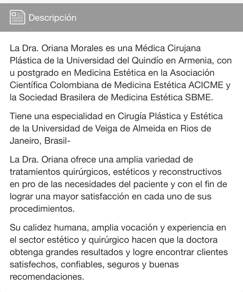 Título de la Dra. Luz Oriana Morales Cardona está en Fiscalía para verificación 1 clinica estetica 1