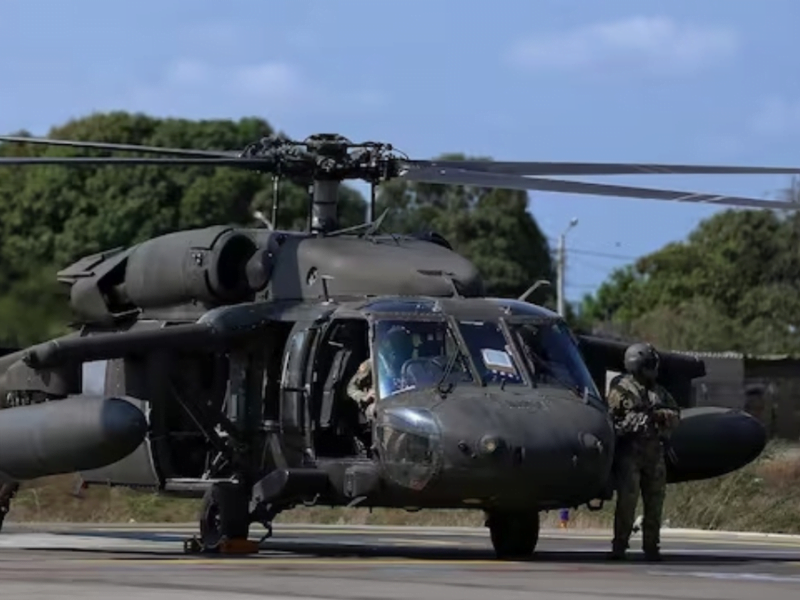 Helicóptero del Ejército Nacional se accidentó en el sur de Bolívar
