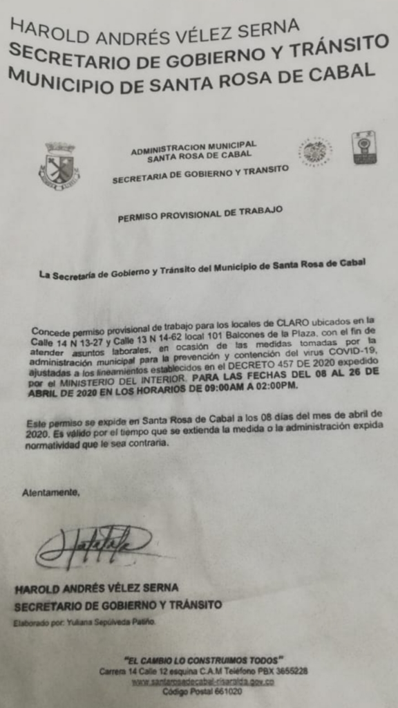 secretario de gobierno de santa rosa autoriza apertura de negocios a espaldas del alcalde image