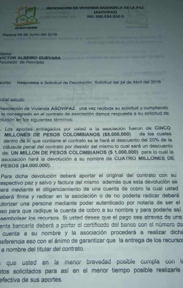 en asovipaz no hay casas pero si hay cruce de denuncias en asovipaz no hay casas pero si hay cruce de denuncias image 2