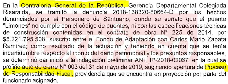 enredados 5 770 millones en el puente limones y tienen otro proceso en pereira image 2