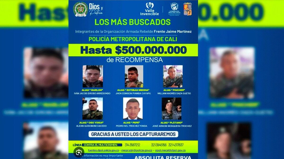 gobierno petro anuncia recompensa de 500 millones por captura de cabecillas del emc por atentados en el cauca gobierno petro anuncia recompensa de 500 millones por captura de cabecillas del emc por at