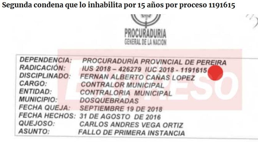 imputacion de cargos de fiscalia contra fernan canas contralor de dosquebradas imputacion de cargos de fiscalia contra fernan canas contralor de dosquebradas image 1