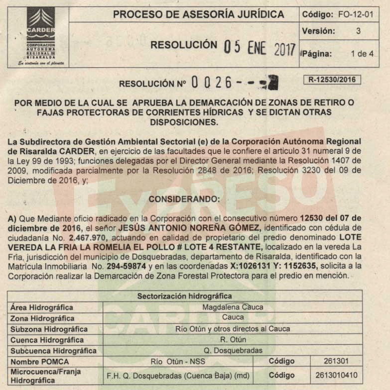 carder y curaduria 1a permiten construir sobre tres corrientes de agua image