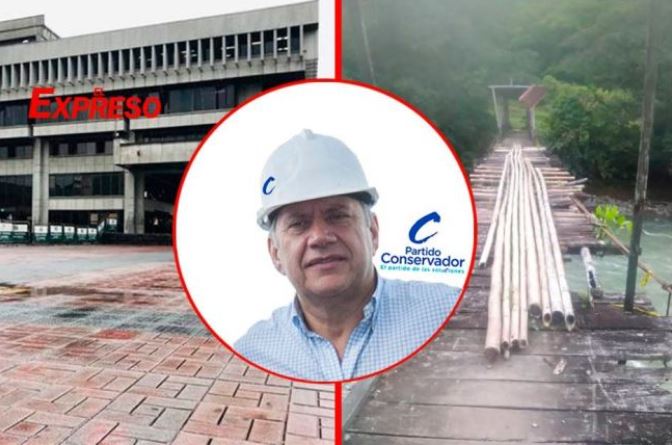 gobernador gasta 501 millones en el palacio departamental mientras en pueblo rico los puentes se caen