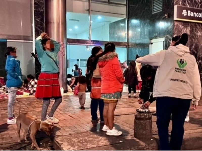 indigenas se tomaron cajero automatico en bogota tras protesta web 20240614 140935 0000