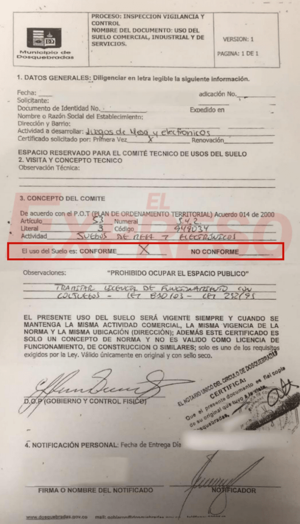 secretario de gobierno carlos javier lopez y el cartel de los casinos en dosquebradas image