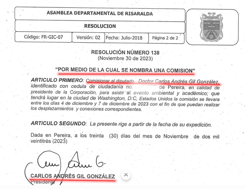 14 millones nos costo el paseo a washington del diputado carlos gil y que el mismo se autorizo screenshot 20240725 100709 samsung notes