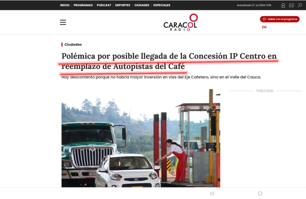 autopistas del cafe no ha incumplido dice mauricio vega pero si metieron 29 remiendos al contrato screenshot 20240727 110546 chrome