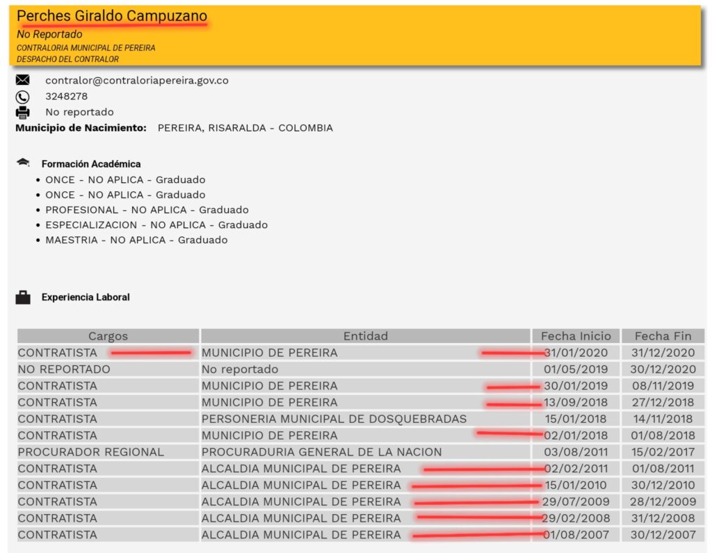 contralor perches asesoro a gallo y a maya con contratos millonarios y cuido sus votos screenshot 20240720 094353 chrome