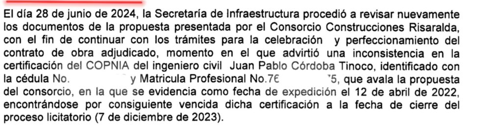 lo denuncio el expreso y se cayo la adjudicacion de 20 000 millones de la gobernacion screenshot 20240725 170611 samsung notes