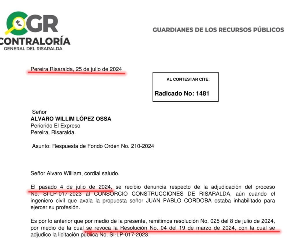 lo denuncio el expreso y se cayo la adjudicacion de 20 000 millones de la gobernacion screenshot 20240725 171101 samsung notes