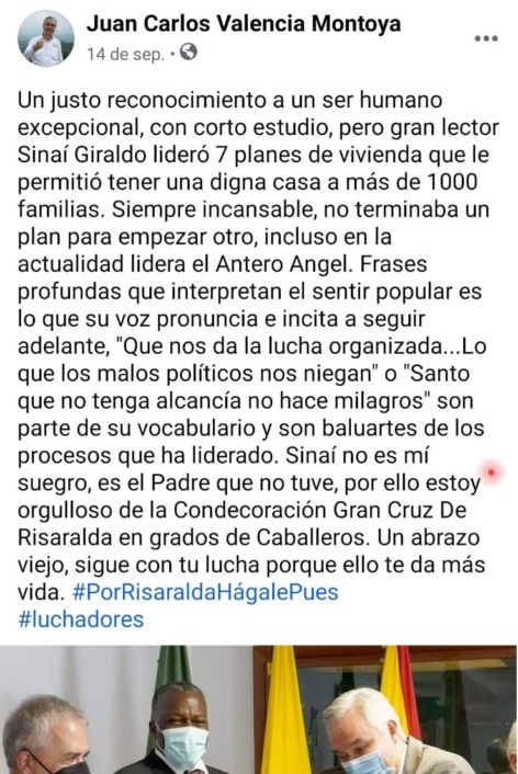 invaden predios avaluados en 499 mil millones y la denuncia contra sinai giraldo suegro del diputado valencia duerme en la fiscalia sinai giraldo suegro del diputado juan carlos valencia invasor de pr 1