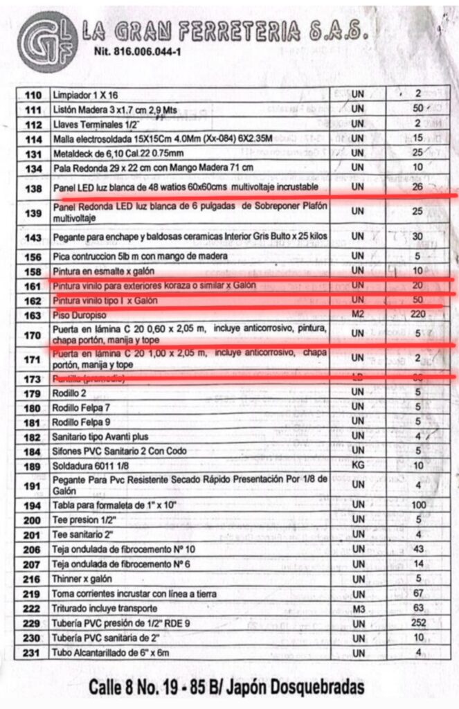 la contraloria destapa contratos que denunciamos del exgobernador tamayo con material pagado y desaparecido y obras sin planos ni licencias pt 2 screenshot 20240818 121236 samsung notes