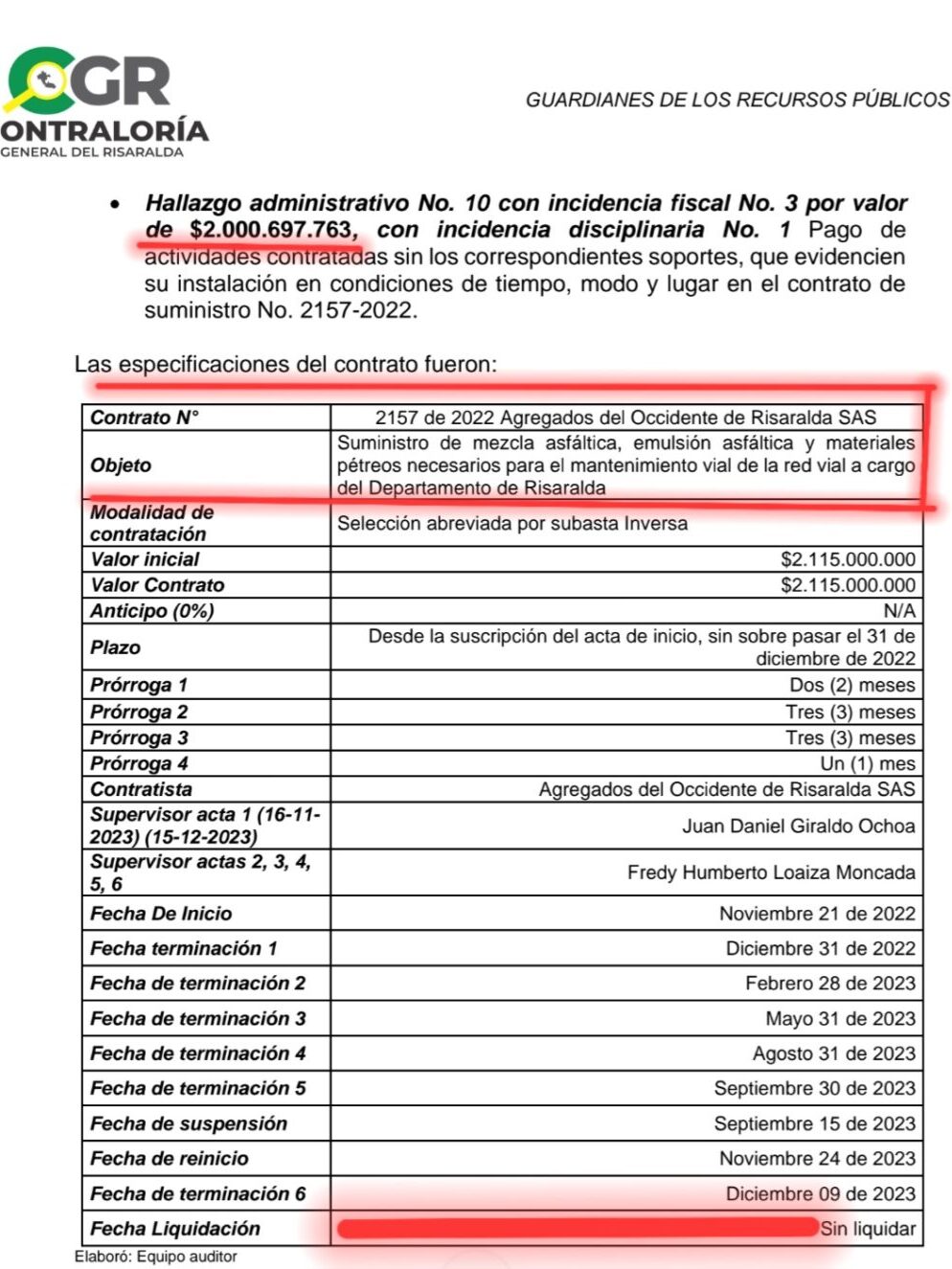 lo denunciamos y la contraloria detecto hallazgos en contratos por 68 mil millones del exgobernador tamayo pt 1 screenshot 20240818 093641 samsung notes edited