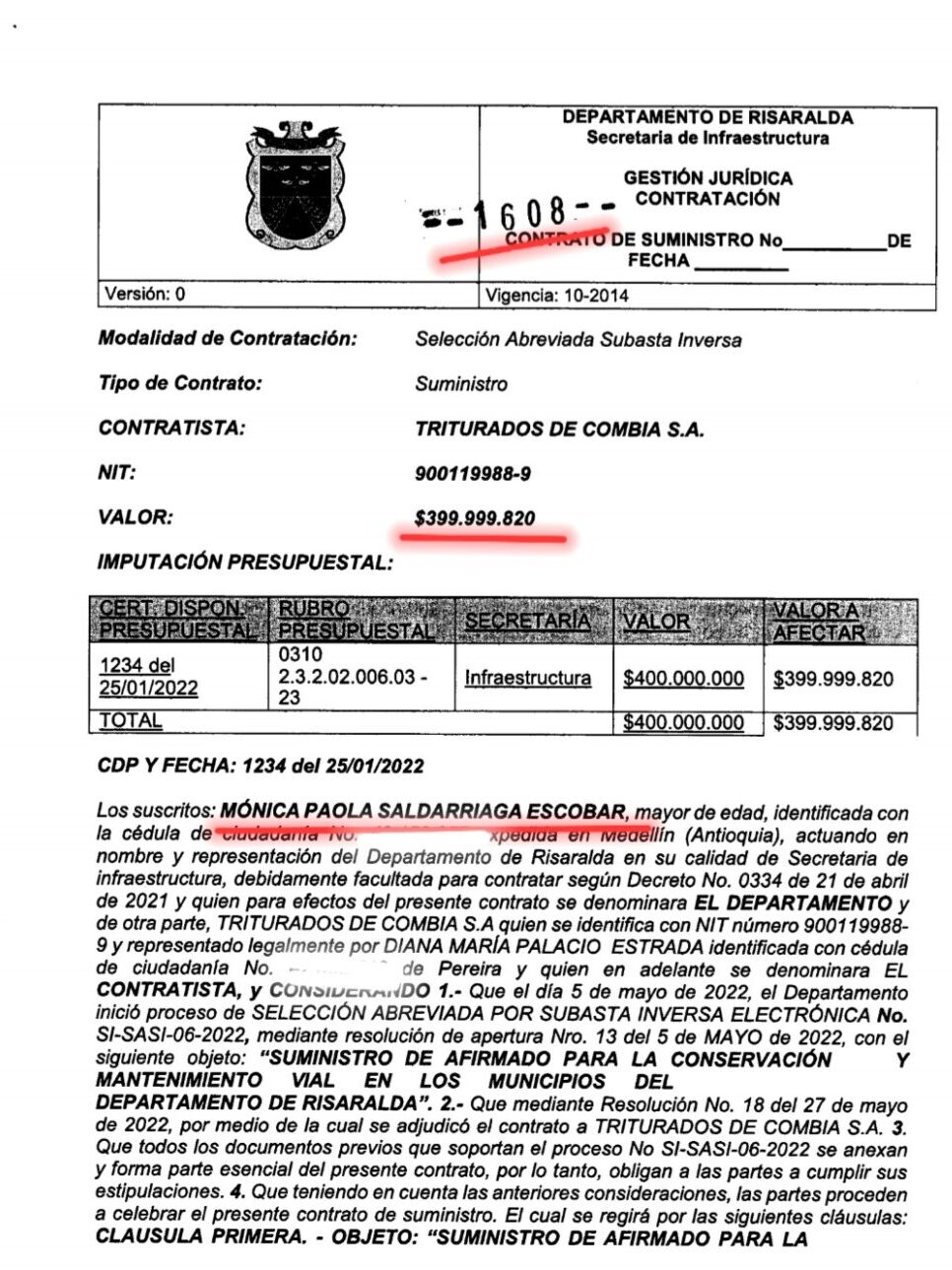 lo denunciamos y la contraloria detecto hallazgos en contratos por 68 mil millones del exgobernador tamayo pt 1 screenshot 20240818 105625 samsung notes edited