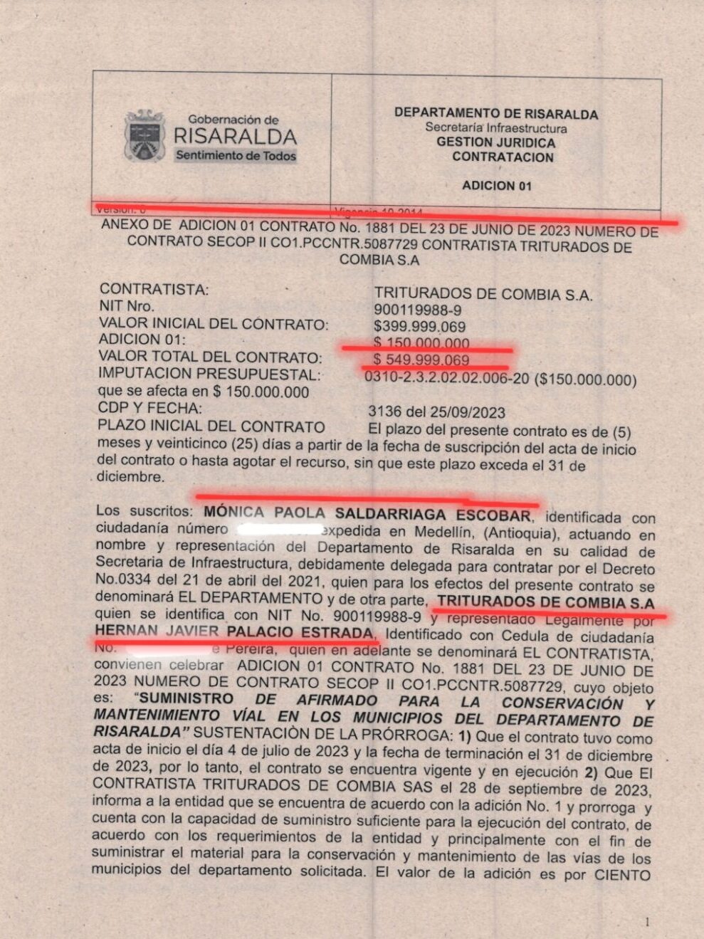 lo denunciamos y la contraloria detecto hallazgos en contratos por 68 mil millones del exgobernador tamayo pt 1 screenshot 20240818 111204 samsung notes edited