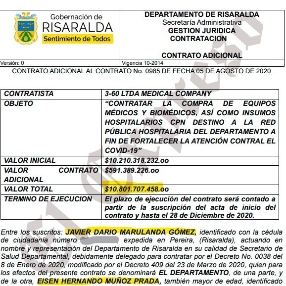 fiscalia investiga contrato de 10 801 millones firmado por el diputado javier marulanda contraloria investiga contrato que firmo marulanda por 10 800 millones un contratista amenaza con denunciar pero 2