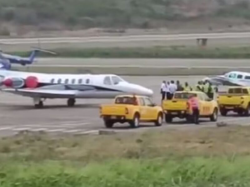 Un avión oficial de Venezuela aterrizó sin permiso en Cúcuta por emergencia