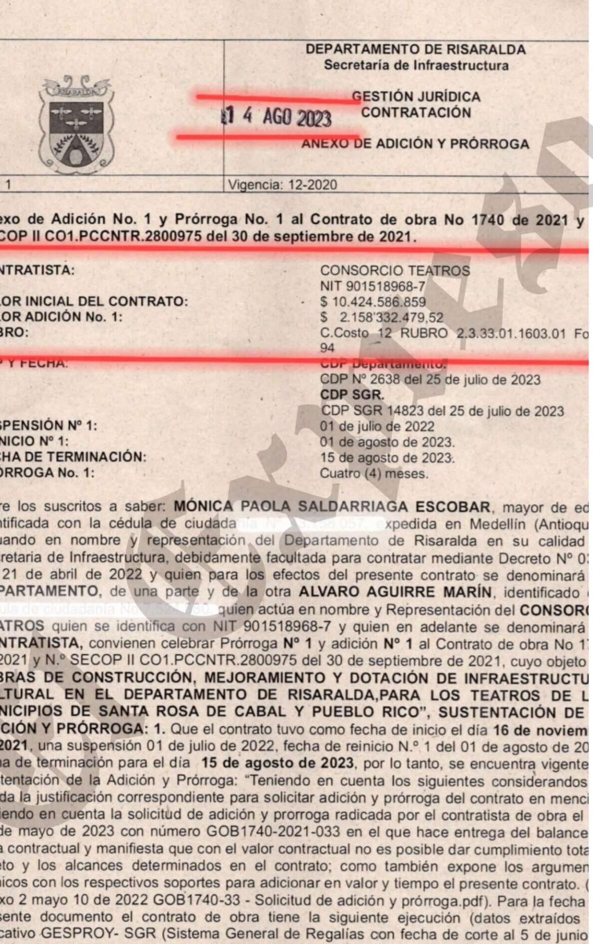 teatro de santa rosa de cabal una obra de 12 000 millones que el exgobernador tamayo inauguro sin estar terminada y la contraloria un espectador mas teatro de santa rosa de cabal una obra de 12 000 mi 1 e1728339106508