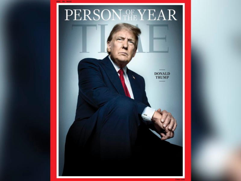 Donald Trump es elegido Persona del Año 2024 por la revista Time