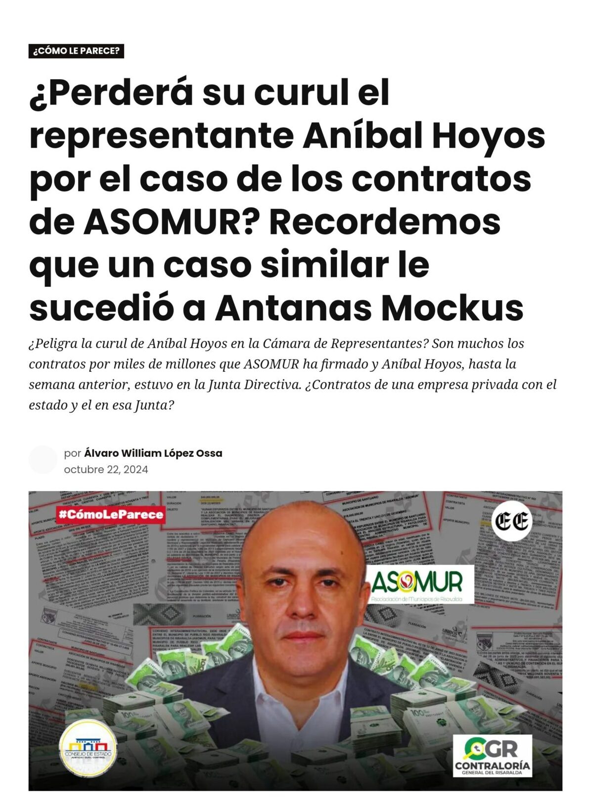 Corte Suprema adelanta indagación en contra del Representante Aníbal Hoyos, ¿Perderá su investidura? 6 corte suprema adelanta indagacion en contra del representante anibal hoyos perdera su investidura screenshot 20250127 222341 chrome e1738076139333
