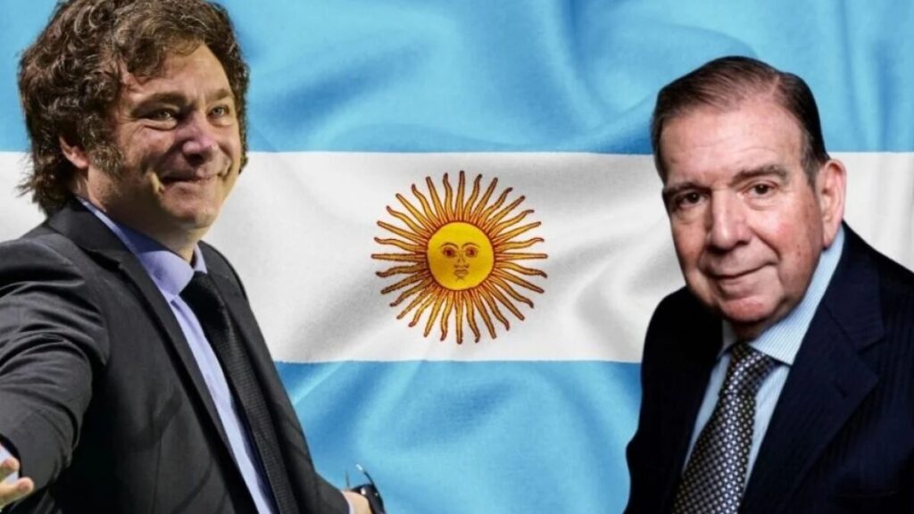 Tras su exilio, Milei recibe a Edmundo González en Argentina - El Expreso