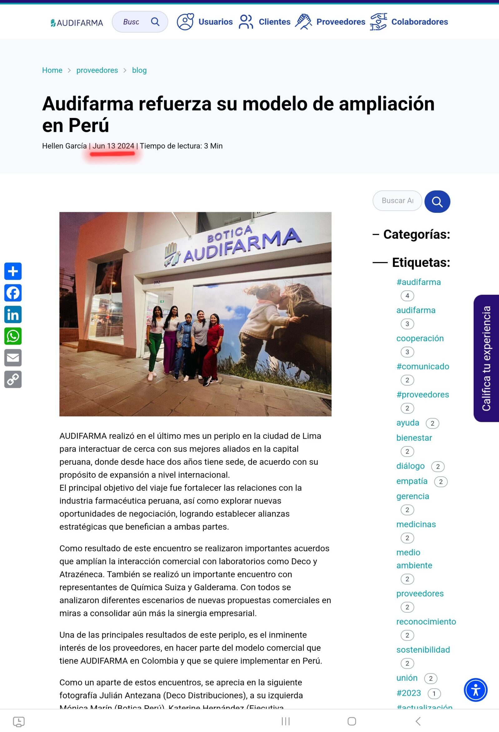 Los archivos X de Audifarma IV: Inversiones en Perú ¿Y tercerización laboral? 2 los archivos x de audifarma iv inversiones en peru y tercerizacion laboral screenshot 20250426 162910 chrome scaled e1746026736836