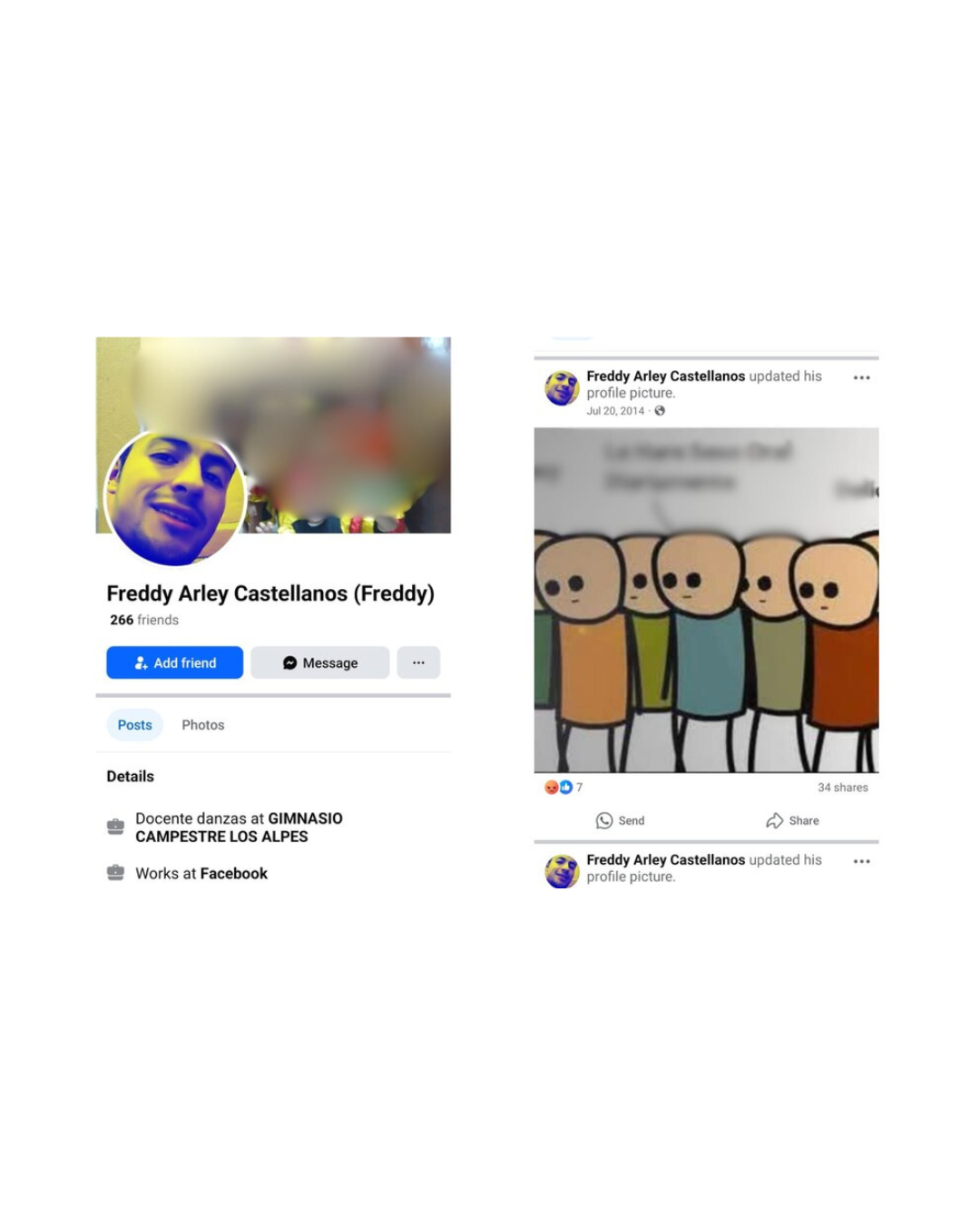 En perfil de red social de Freddy Castellanos, señalado de abusar menores en jardín del ICBF en Bogotá, hay decenas de fotos con niños 2 en perfil de red social de freddy castellanos senalado de abusar menores en jardin del icbf en bogota hay decenas de fotos con ninos ee feed 40