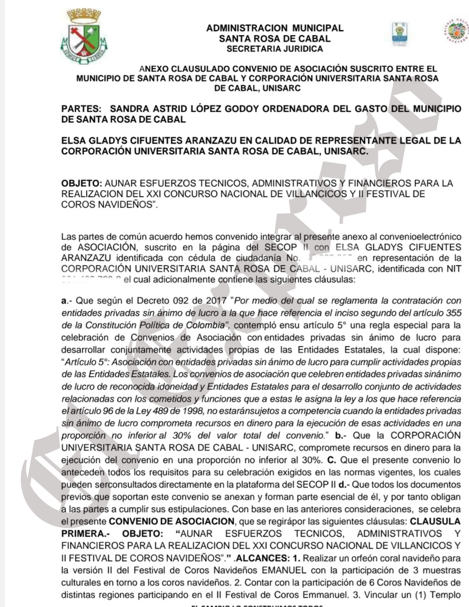 $4.142 millones en contratos de UNISARC y Víctor Manuel Tamayo que Contraloría y Fiscalía deben investigar 9 4 142 millones en contratos de unisarc y victor manuel tamayo que contraloria y fiscalia deben investigar marca de agua 12