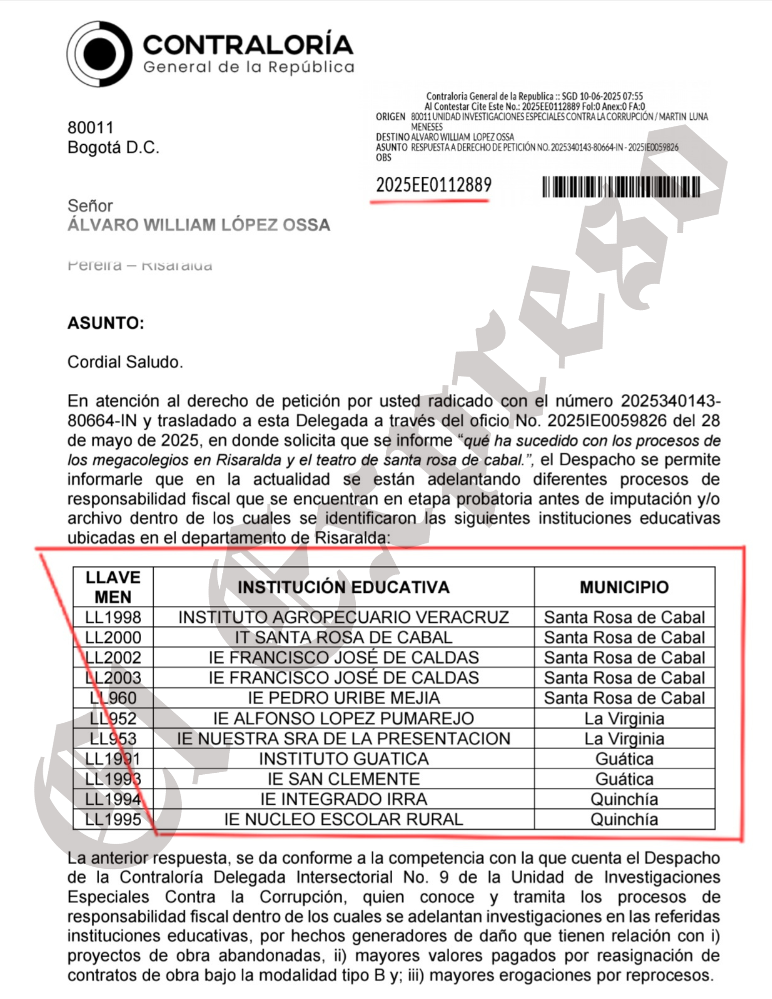 $78 mil millones y 9 años después esperamos los Megacolegios, la Contraloría investiga 2 78 mil millones y 9 anos despues esperamos los megacolegios la contraloria investiga marca de agua 25