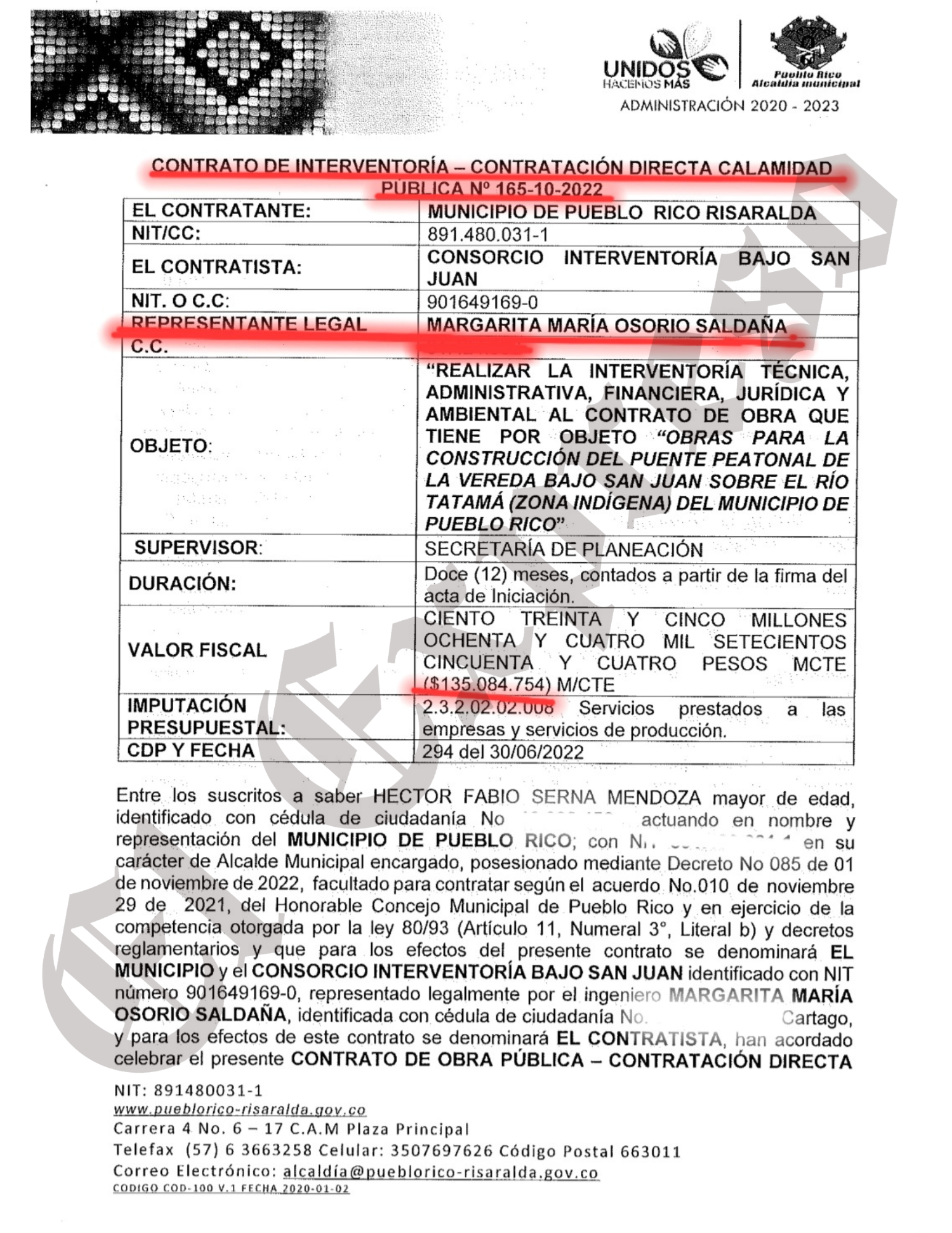 Escándalo en Pueblo Rico: contraloría revela irregularidades en contratos y cobros a ciudadanos, dos alcaldes en la mira 5 escandalo en pueblo rico contraloria revela irregularidades en contratos y cobros a ciudadanos dos alcaldes en la mira marca de agua 41
