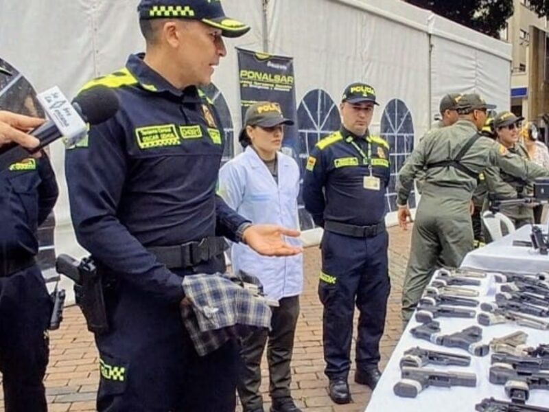 Más de 170 armas de fuego han sido incautadas en Pereira por la Policía