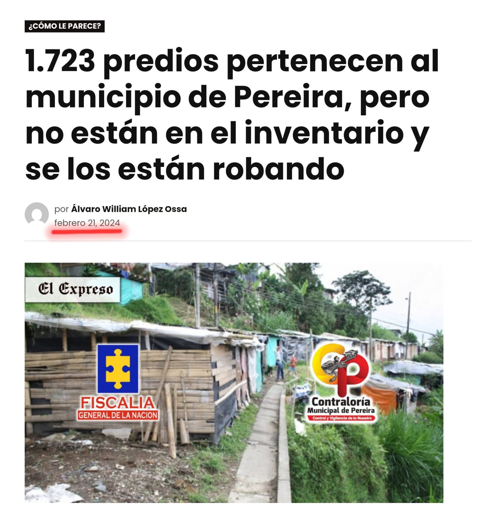 ¿Secretario Julián Buitrago, cuándo sabremos los pereiranos cuantos predios tiene el municipio? Al parecer ya se perdieron 815 6 secretario julian buitrago cuando sabremos los pereiranos cuantos predios tiene el municipio al parecer ya se perdieron 815 screenshot 20250530 164317 chrome scaled e1748992228407