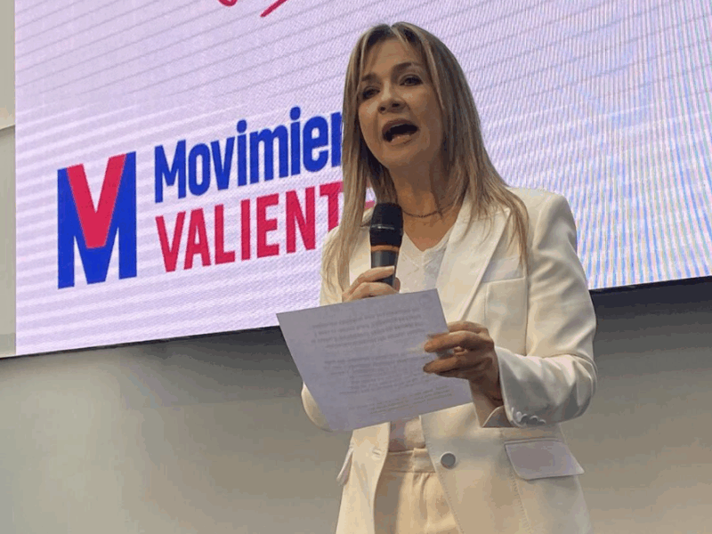 Vicky Dávila da primer paso para su candidatura presidencial en 2026 con el movimiento ‘Valientes’