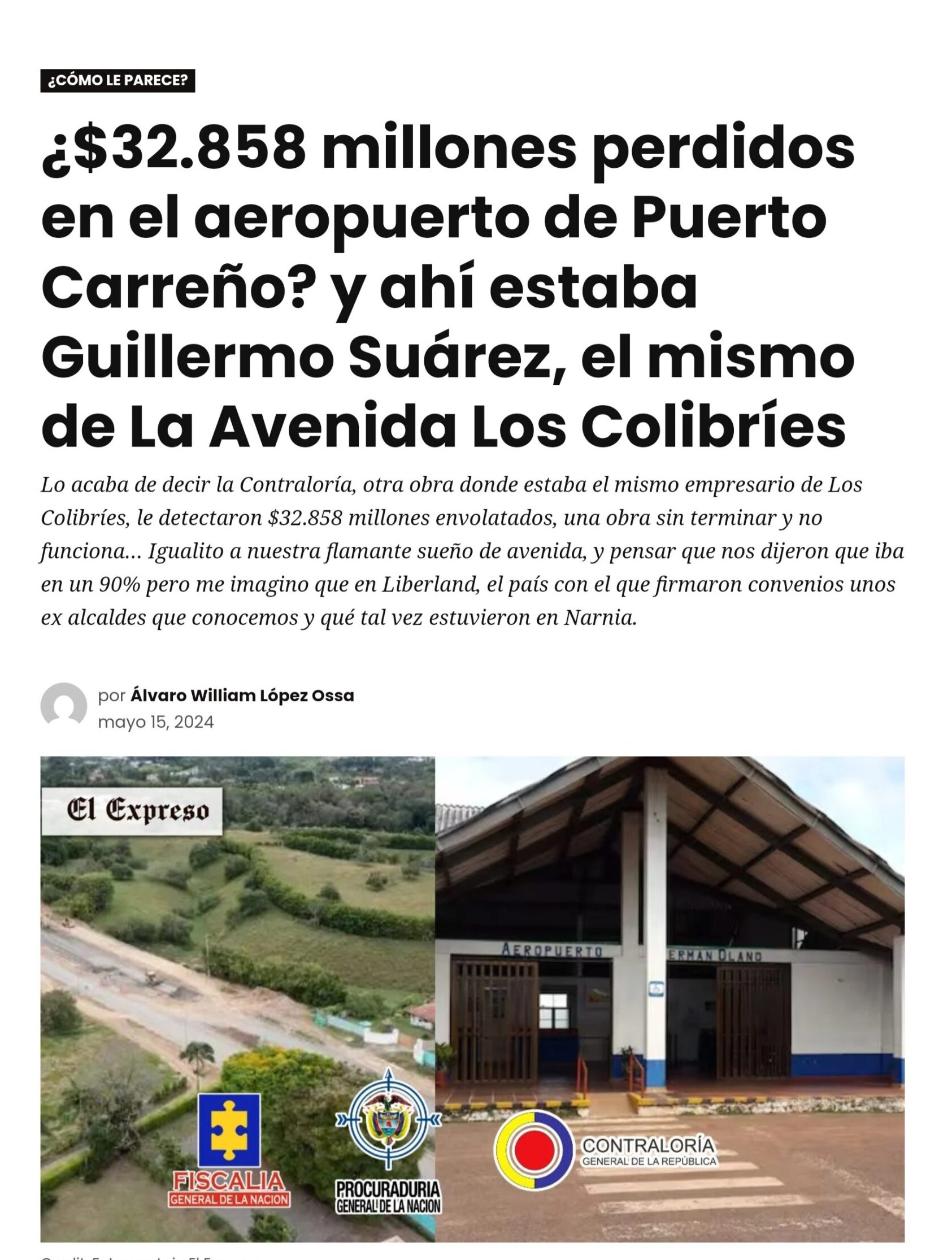 Contratista de los Colibríes salió en libertad, pero la pregunta es ¿Por qué la Alcaldía le adjudicó este contrato si tenía graves antecedentes de incumplimientos? 7 contratista de los colibries salio en libertad pero la pregunta es por que la alcaldia le adjudico este contrato si tenia graves antecedentes de incumplimientos screenshot 20250706 084359 chrome 1 scaled e1752186535392